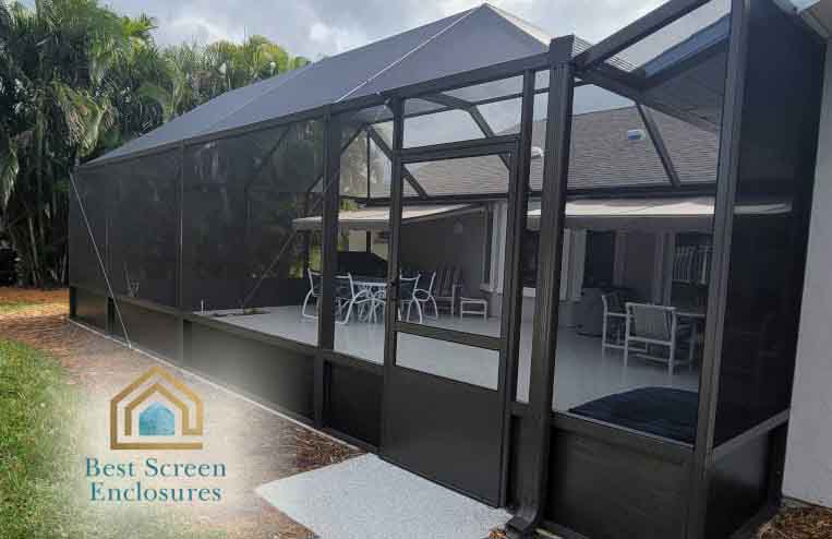 Gazebo screen installation Lighthouse Point